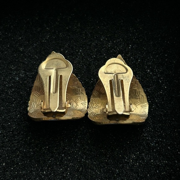 Vintage Cloisonné Butterfly & Floral Teardrop Earrings - Picture 2 of 4